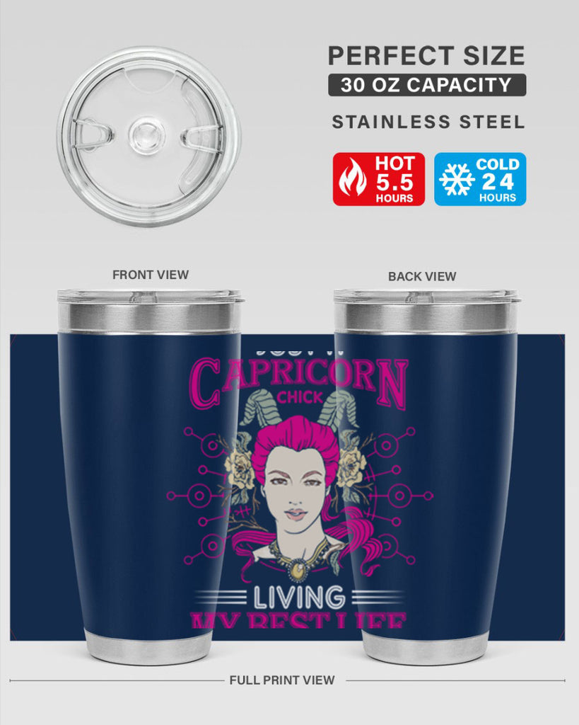 Capricorn chick 193#- zodiac- Tumbler