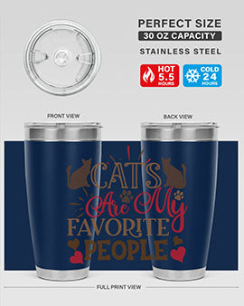 Cats Are My Favorite People Style 8#- cat- Tumbler