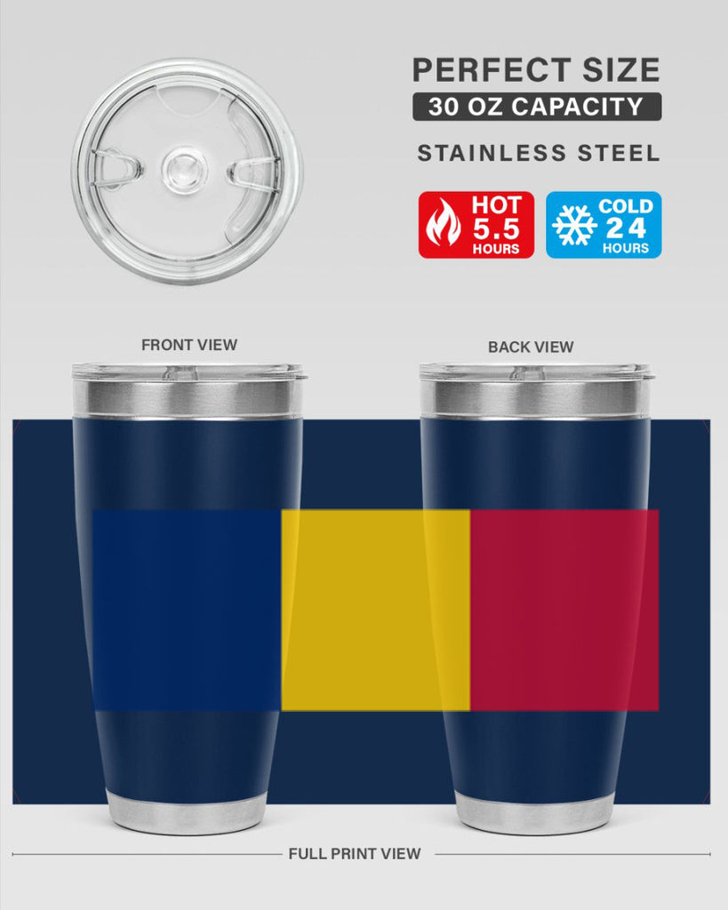 Chad 164#- world flags- Tumbler