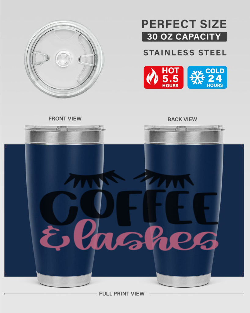 Coffee Lashes Style 110#- make up- Tumbler