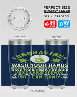 Coronavirus Wash Your Hands Use Style 1#- corona virus- Tumbler