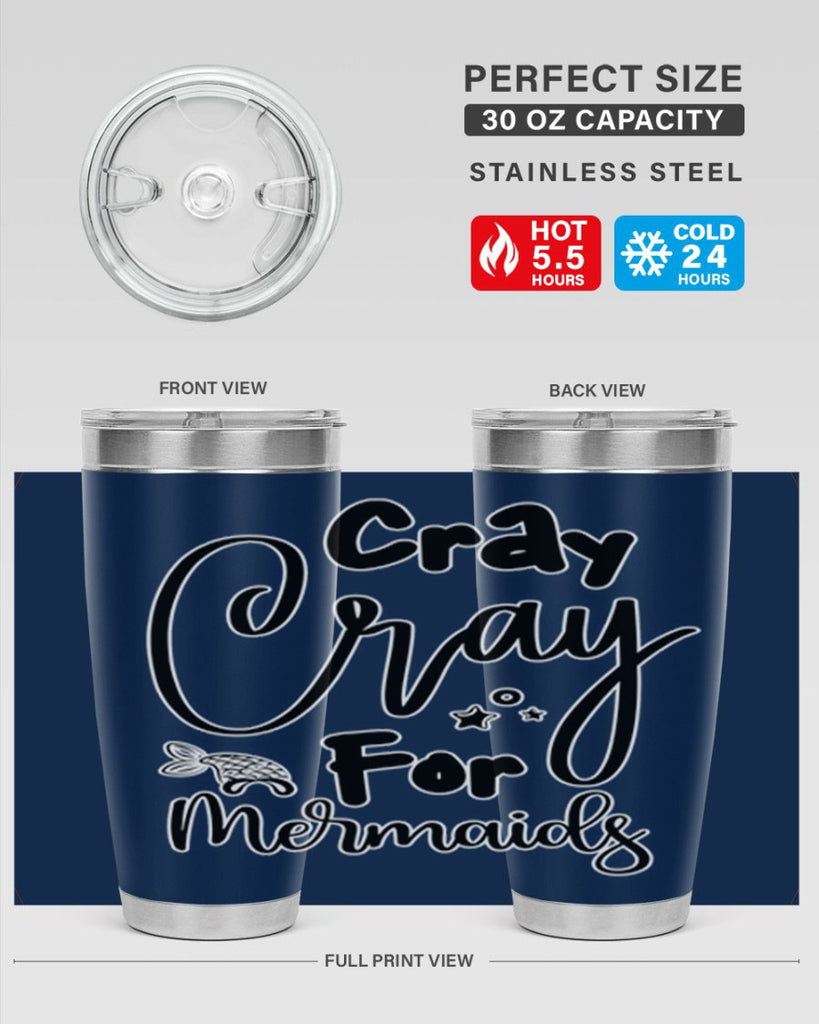 Cray Cray For Mermaids 88#- mermaid- Tumbler