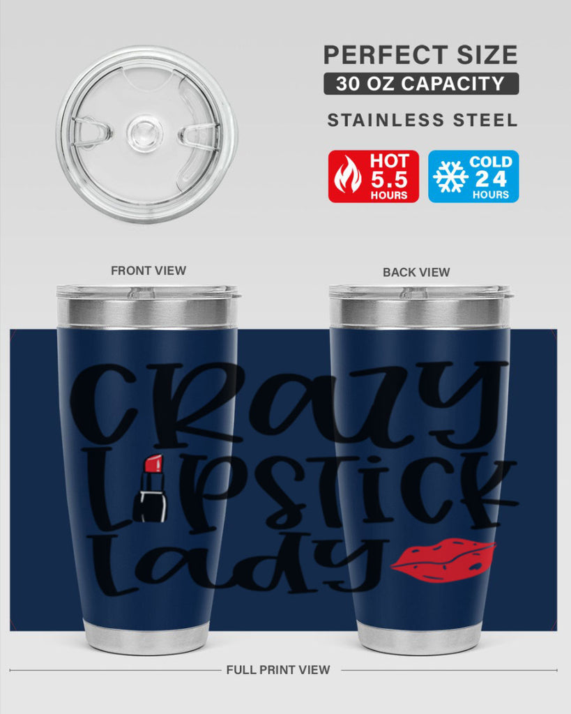 Crazy Lipstick Lady Style 240#- make up- Tumbler