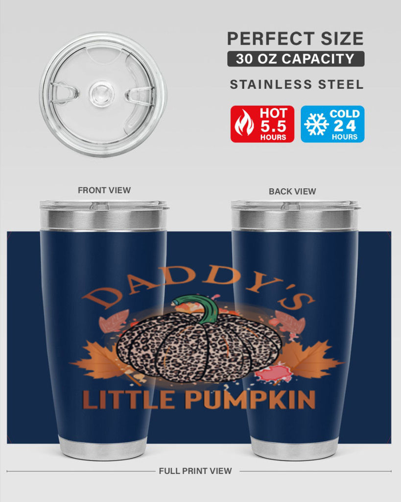 Daddys Little Pumpkin 67#- fall- Tumbler