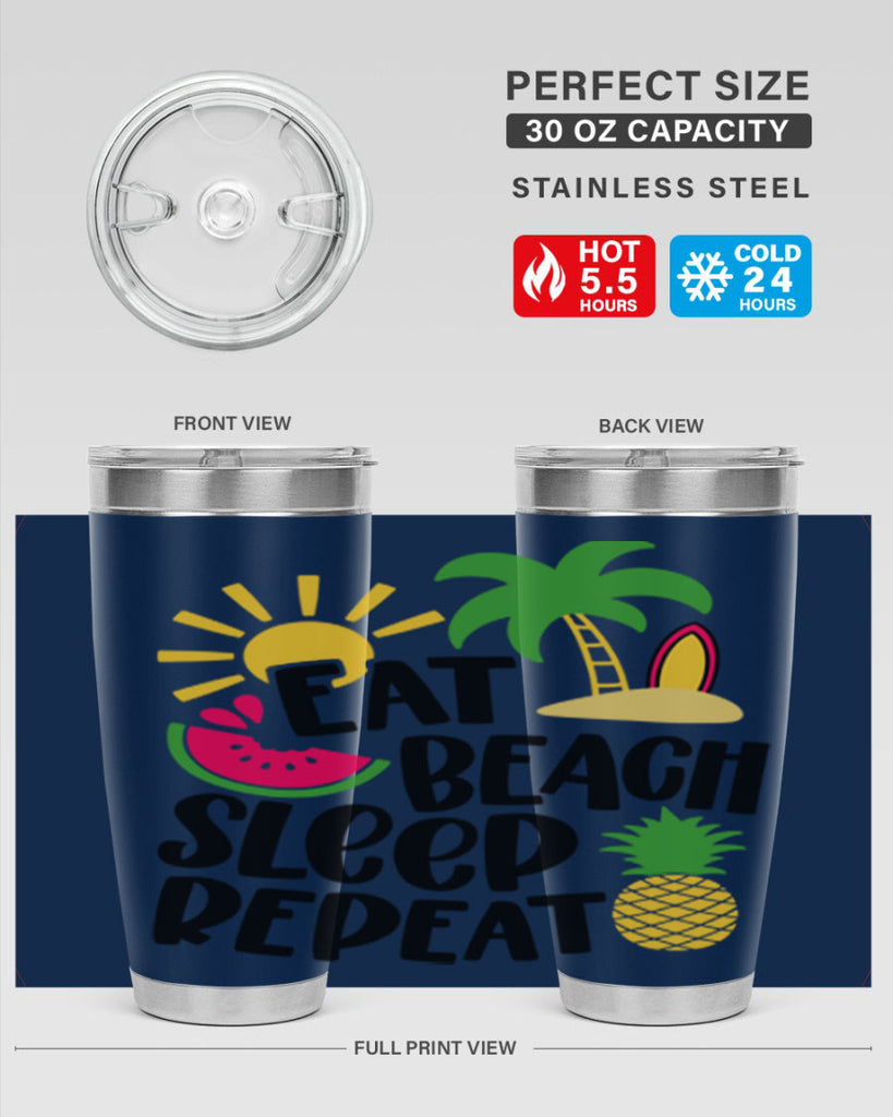 Eat Beach Sleep Repeat Style 47#- summer- Tumbler