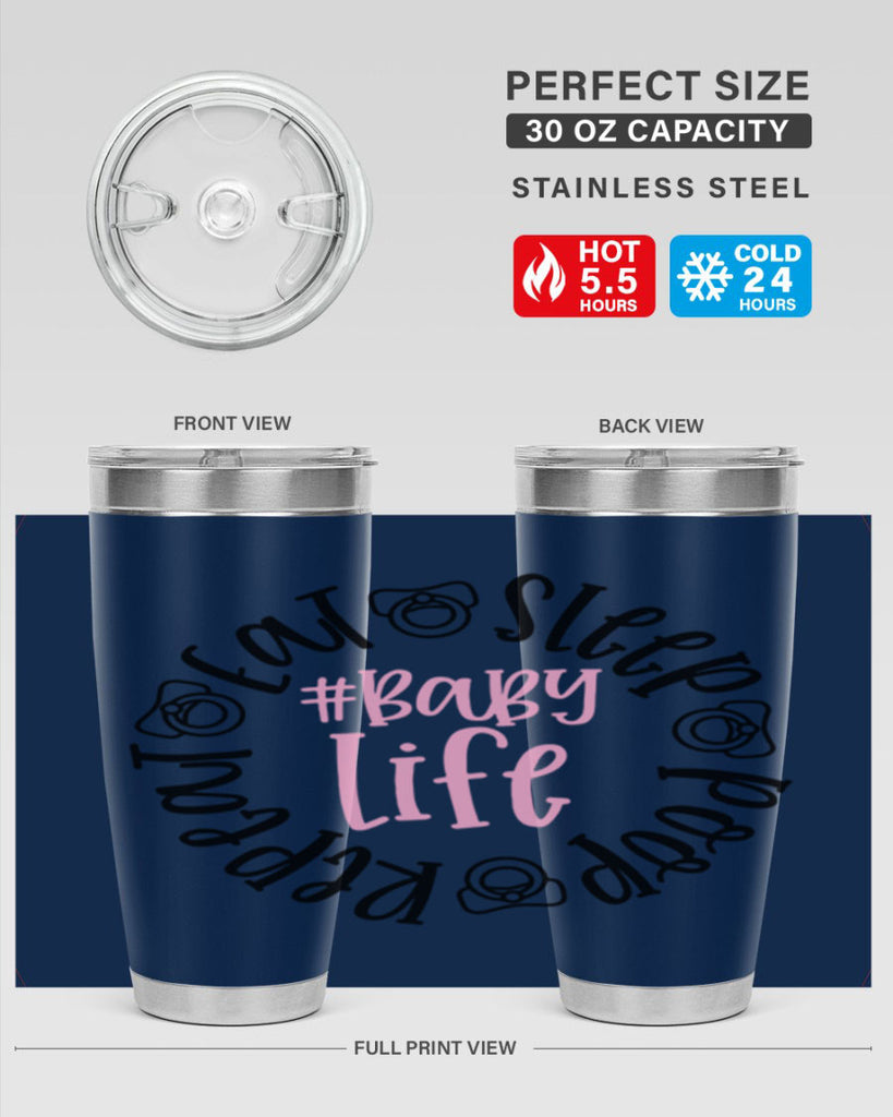 Eat Sleep Poop Repeat BabyLife Style 97#- baby- tumbler