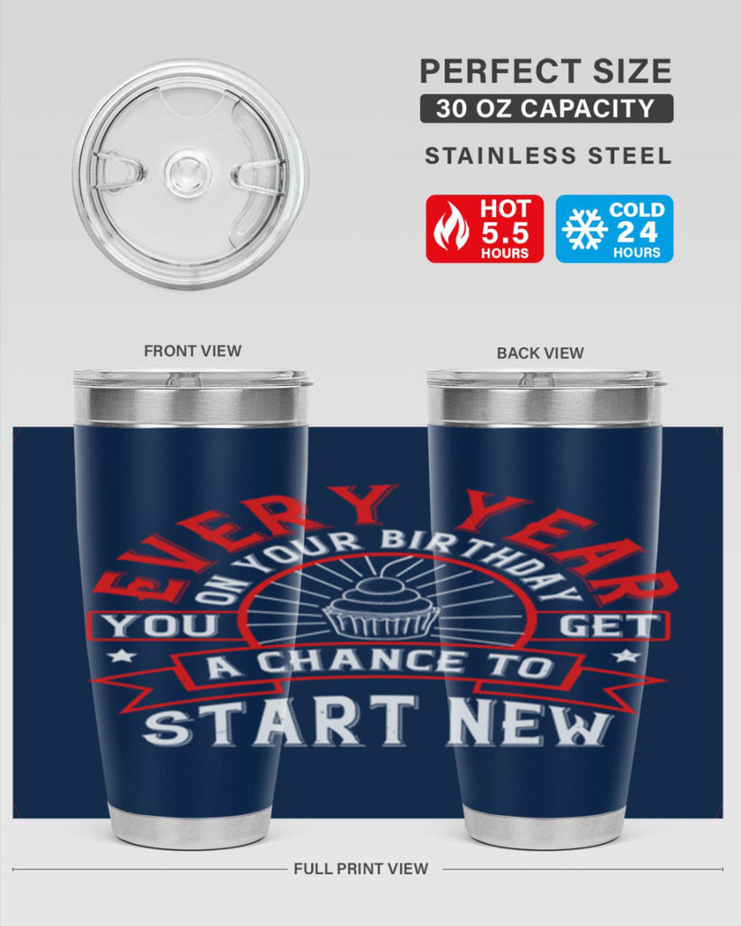 Every year on your birthday you get a chance to start new Style 86#- birthday- tumbler