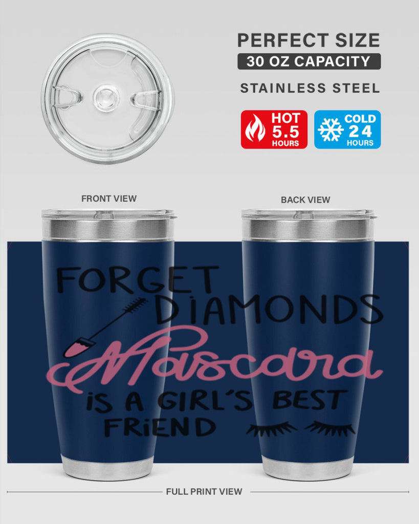 Forget Diamonds Mascara is a Girls Best Friend Style 100#- make up- Tumbler