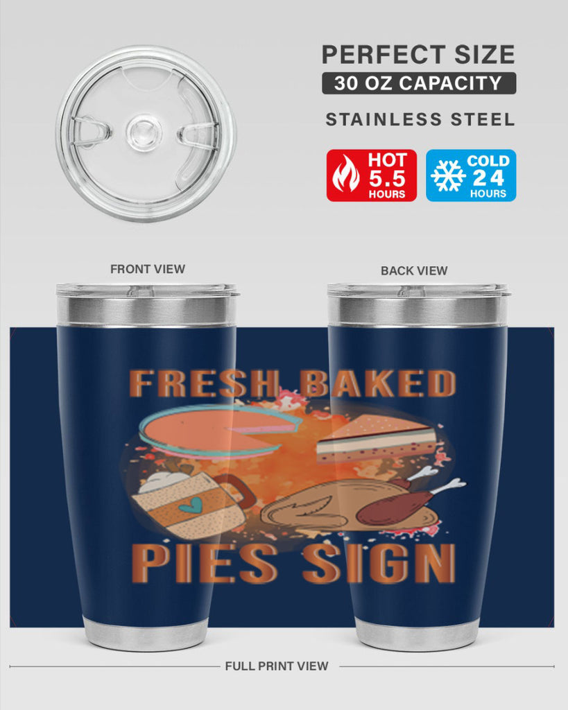 Fresh Baked Pies Sign 187#- fall- Tumbler