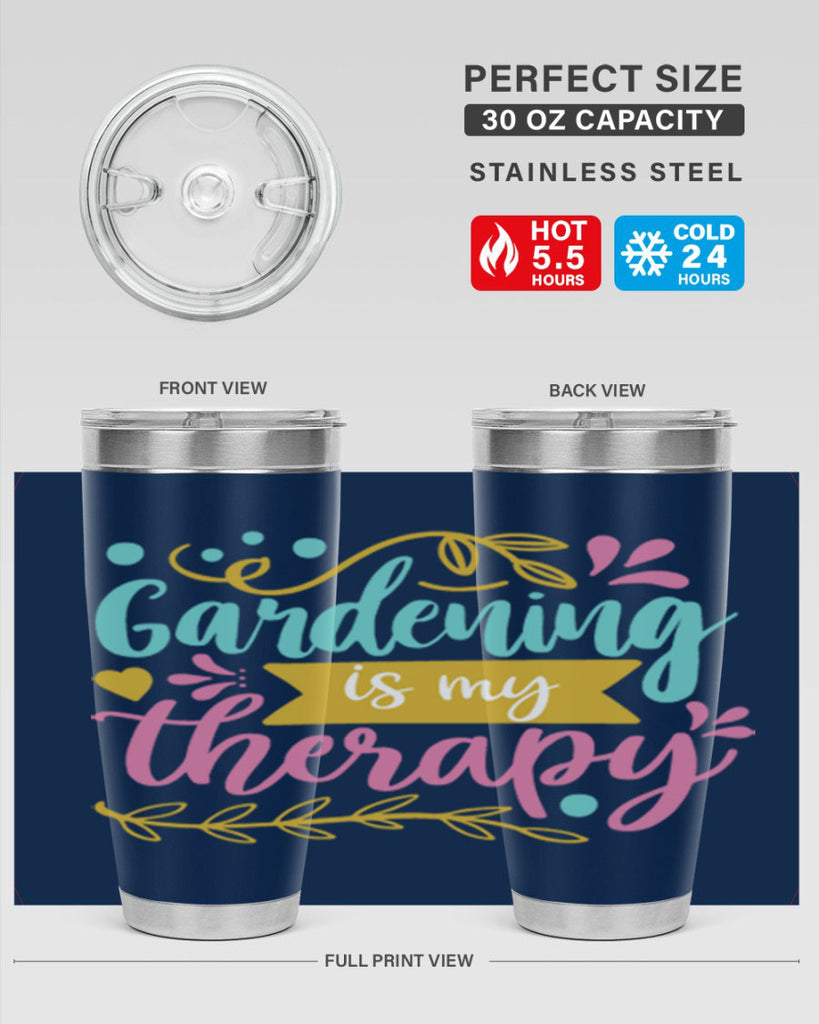 Gardening is my therapy Style 66#- summer- Tumbler