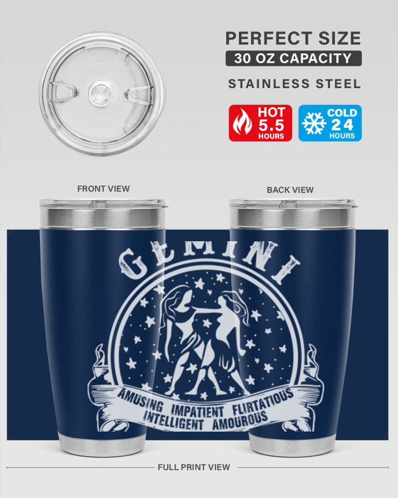Gemini 10#- zodiac- Tumbler