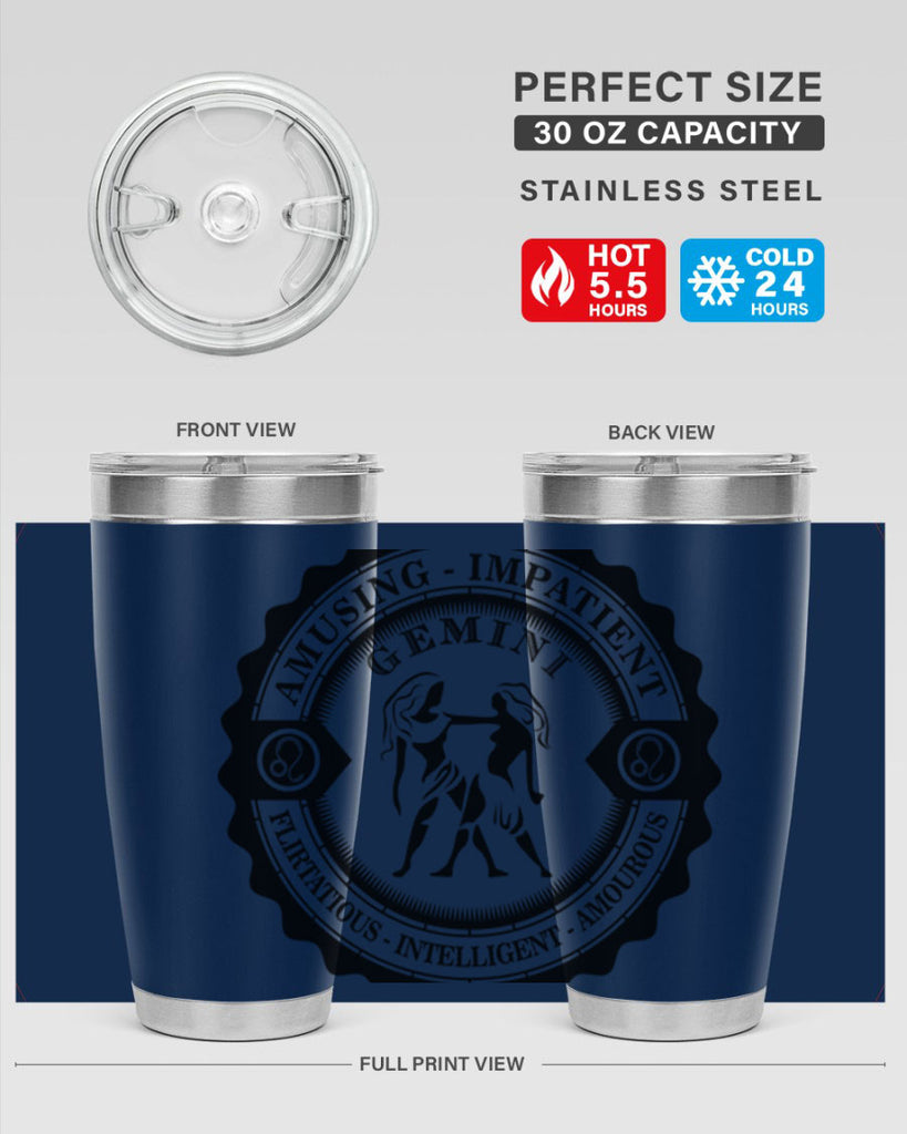 Gemini 11#- zodiac- Tumbler