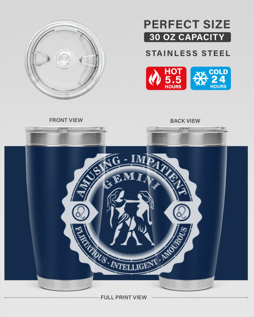 Gemini 12#- zodiac- Tumbler
