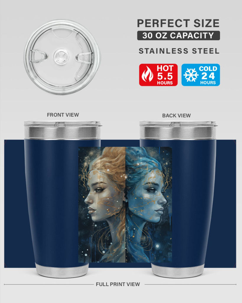 Gemini 56#- zodiac- Tumbler