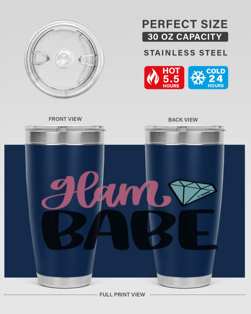 Glam Babe Style 98#- make up- Tumbler