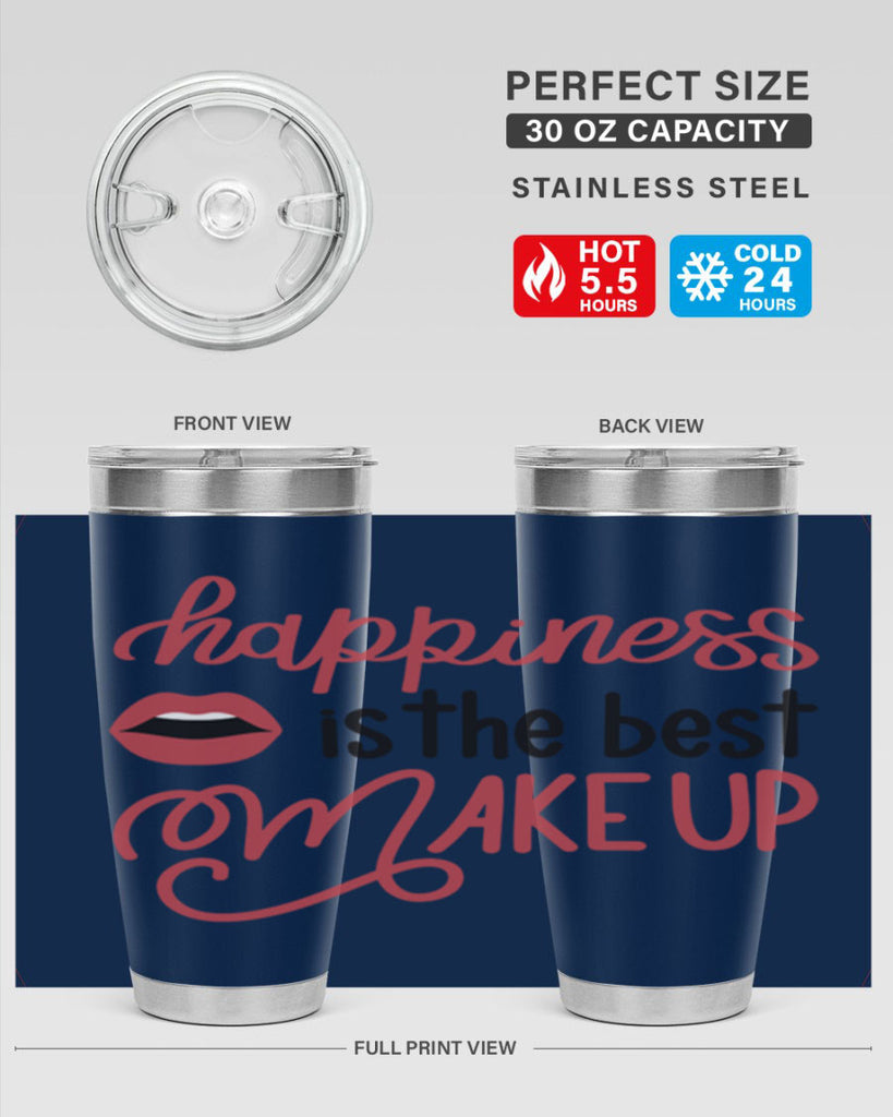 Happiness is the Best Makeup Style 94#- make up- Tumbler