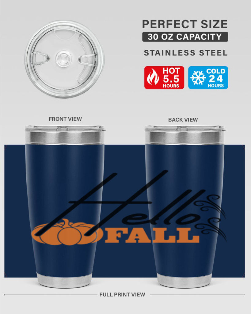 Hello Fall 281#- fall- Tumbler