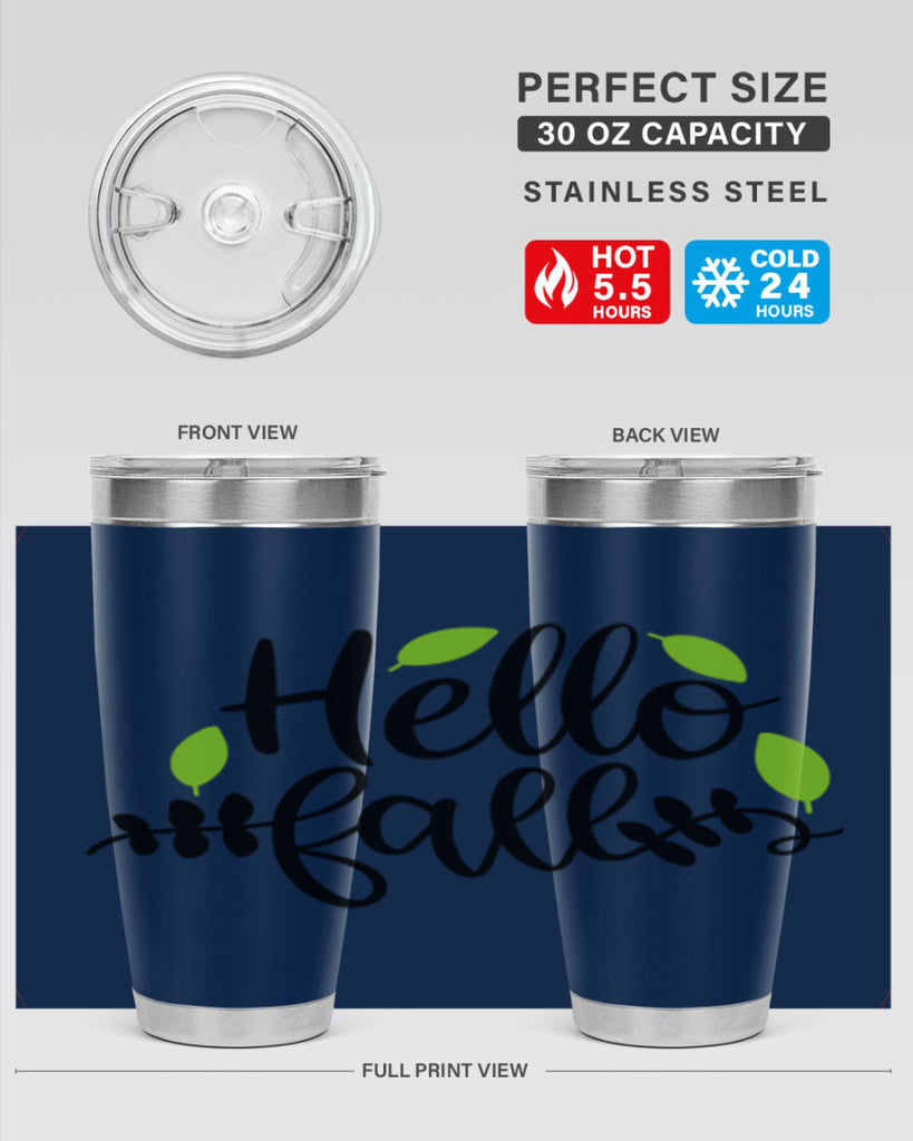 Hello Fall 283#- fall- Tumbler