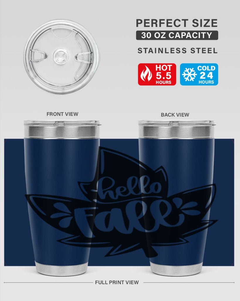Hello Fall 494#- fall- Tumbler