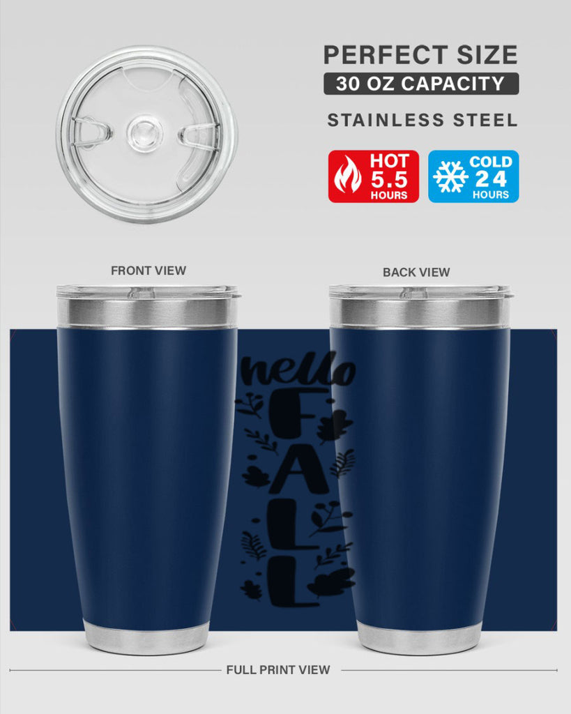 Hello Fall 495#- fall- Tumbler