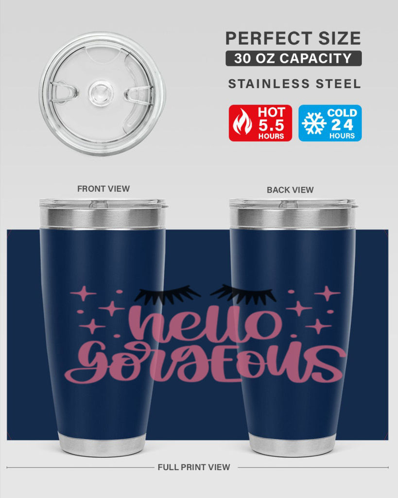 Hello Gorgeous Style 89#- make up- Tumbler
