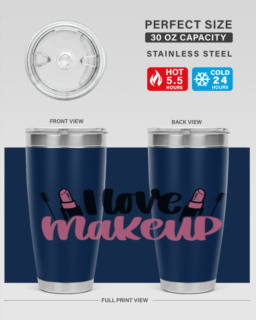 I Love Makeup Style 80#- make up- Tumbler