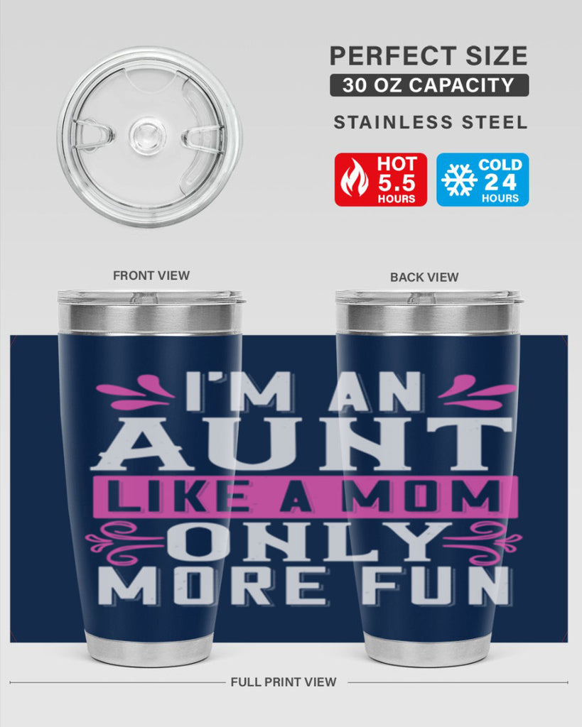 I’m an Aunt like a mom only more fun Style 42#- aunt- Tumbler