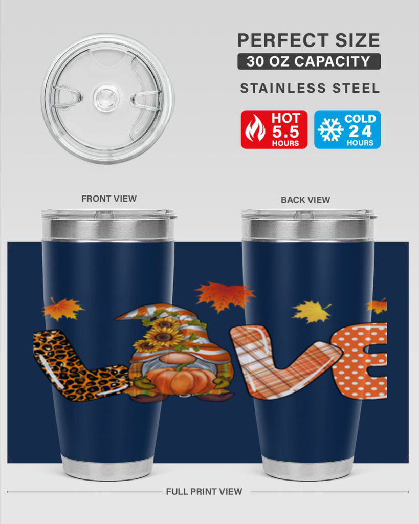 LOVEFallGnomeAutumn 416#- fall- Tumbler