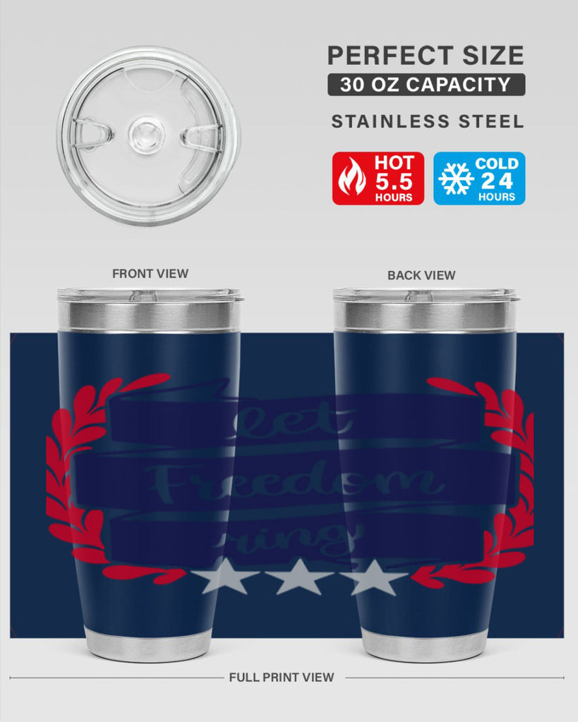 Let Freedom Ring Style 159#- Fourt Of July- Tumbler
