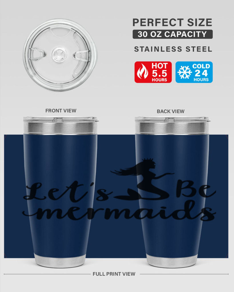 Lets be mermaids design 302#- mermaid- Tumbler