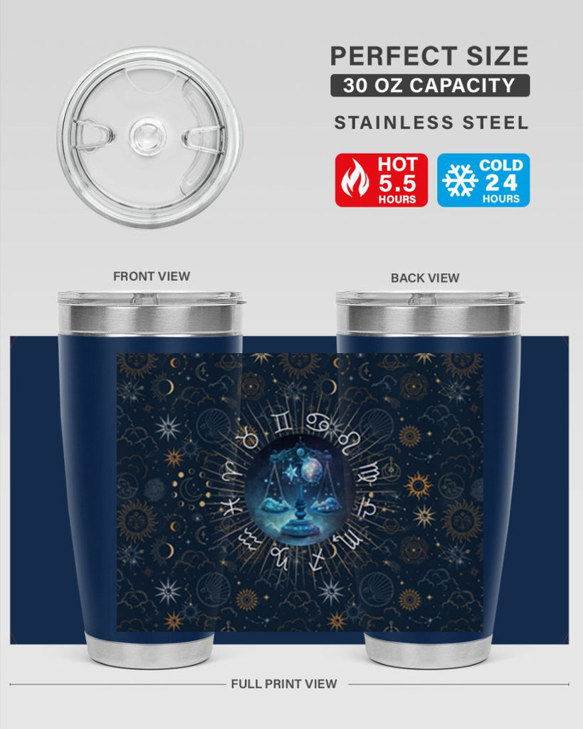 Libra Straight 317#- zodiac- Tumbler