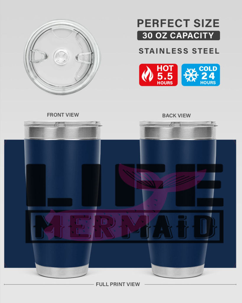 Life mermaid 303#- mermaid- Tumbler