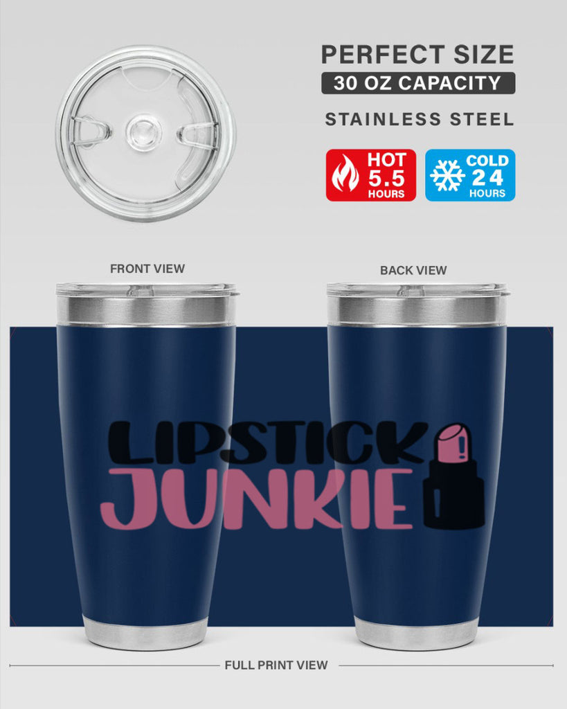 Lipstick Junkie Style 56#- make up- Tumbler