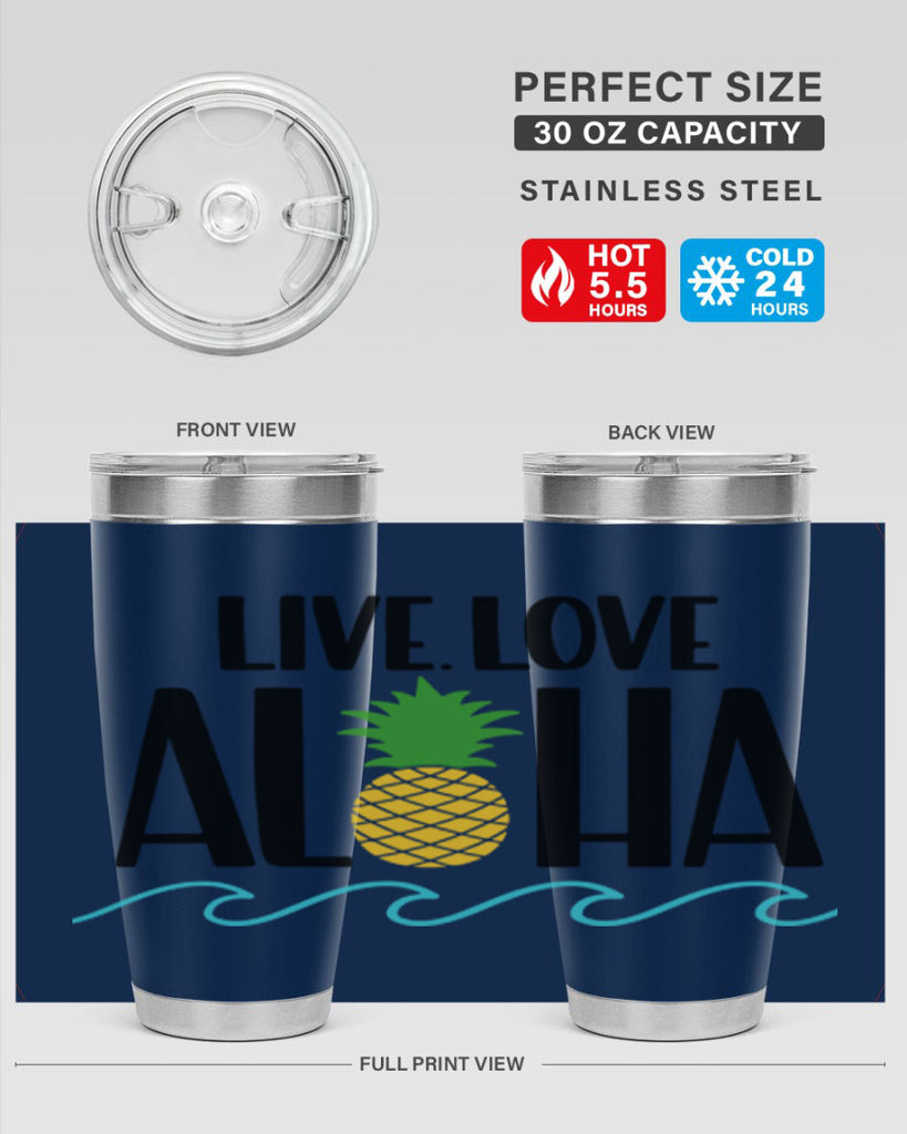 Live Love Aloha Style 30#- summer- Tumbler