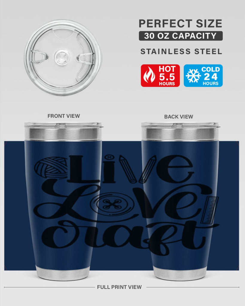 Live Love Craft 14#- crafting- Tumbler