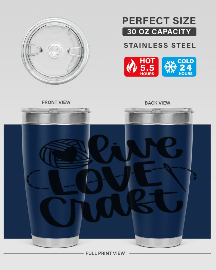 Live Love Craft 15#- crafting- Tumbler