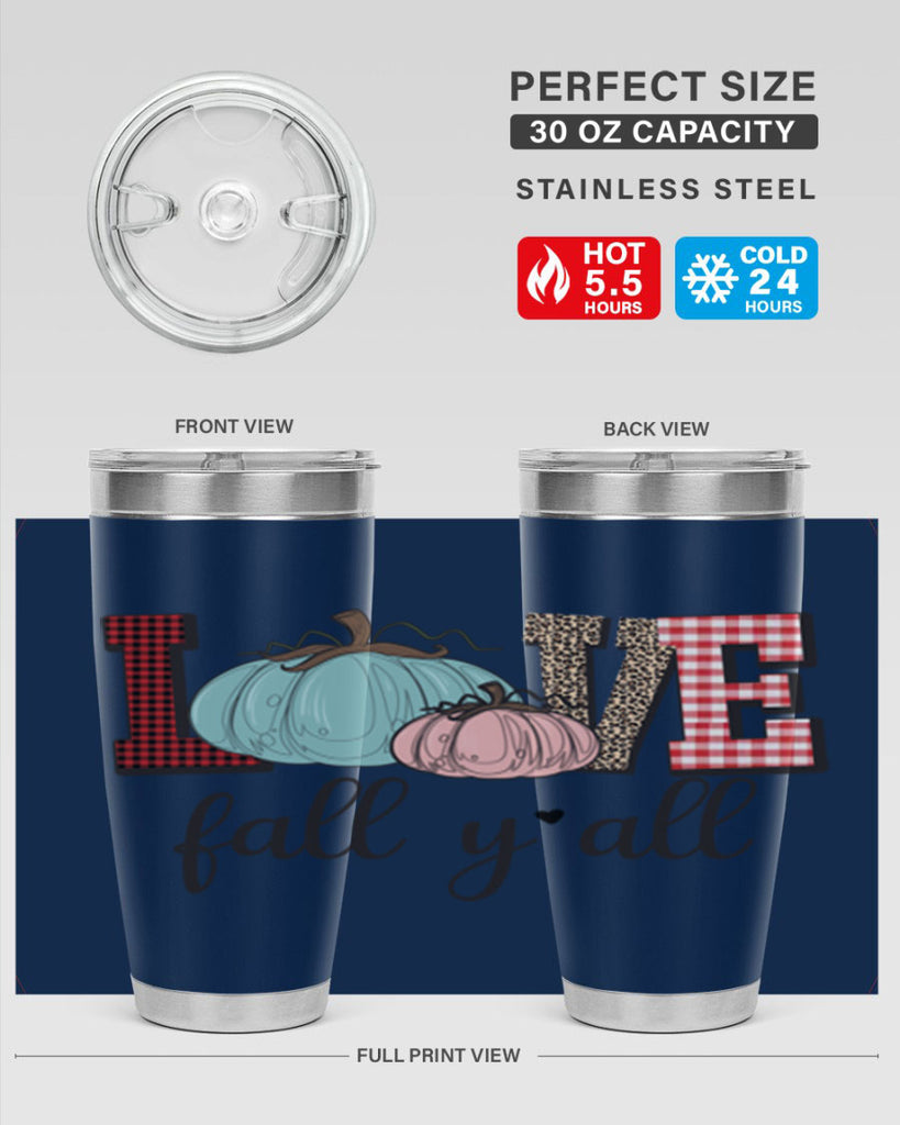 Love Fall Yall 409#- fall- Tumbler