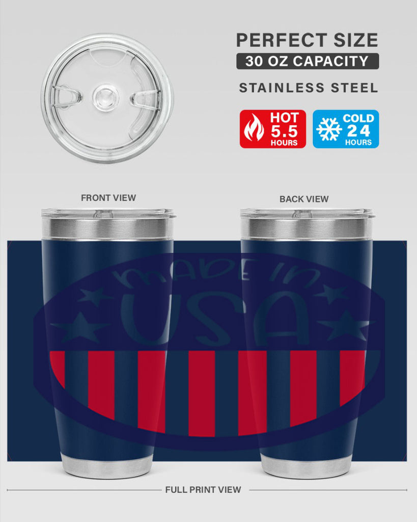 Made In USA Style 165#- Fourt Of July- Tumbler