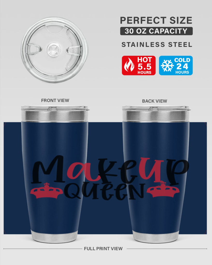Makeup Queen design Style 223#- make up- Tumbler