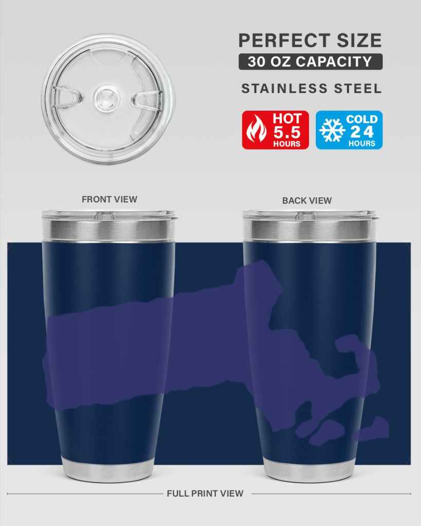 Massachusetts 30#- stateflags- Tumbler