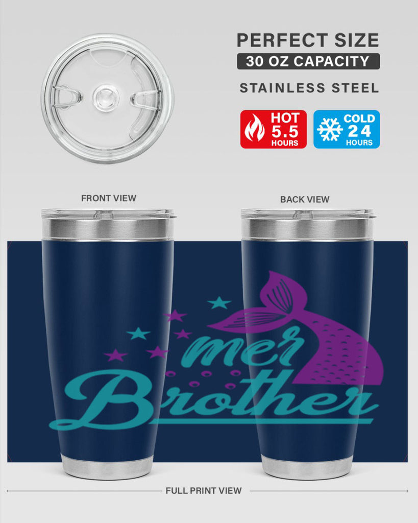 Mer Brother 323#- mermaid- Tumbler