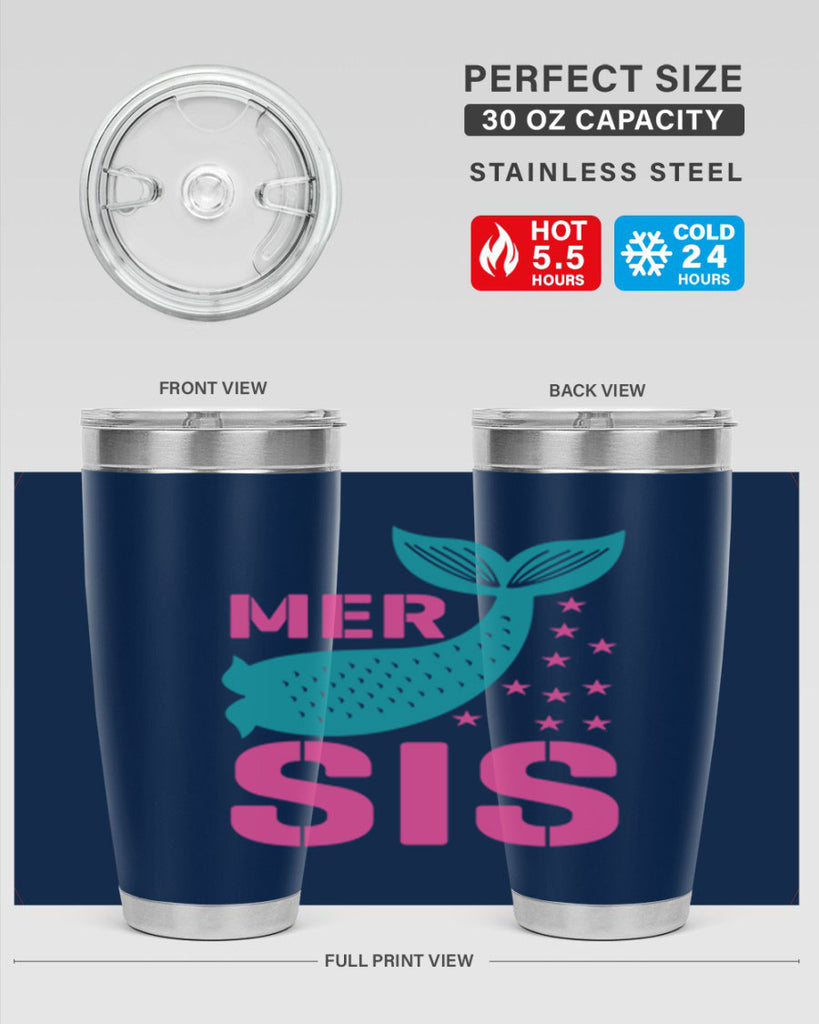 Mer Sis 345#- mermaid- Tumbler