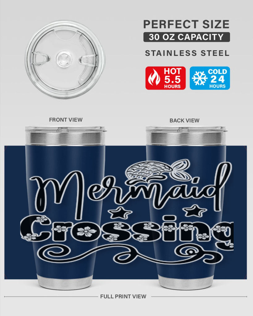 Mermaid Crossing 400#- mermaid- Tumbler
