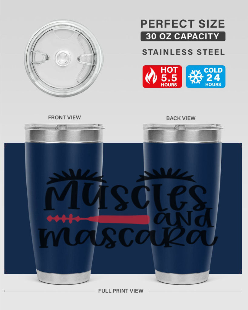 Muscles and mascara design Style 221#- make up- Tumbler