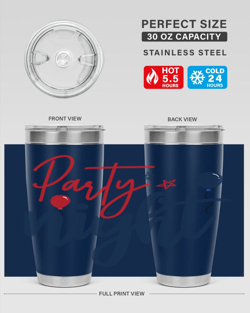 Party Night Style 84#- Fourt Of July- Tumbler