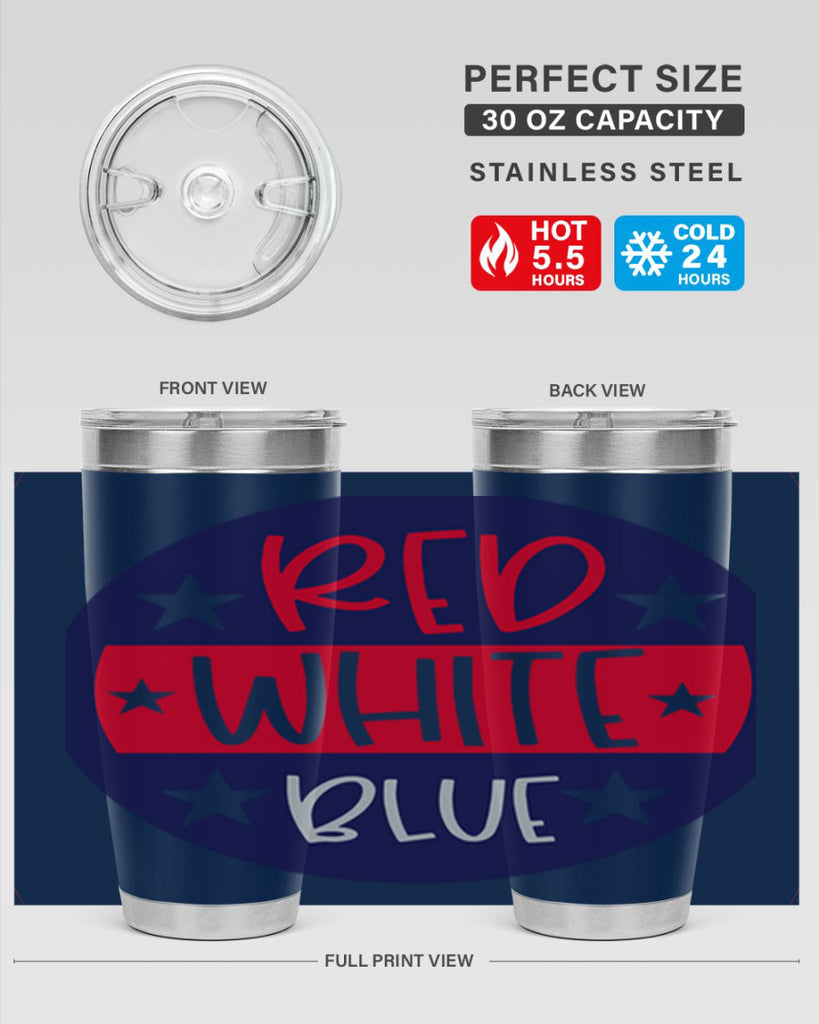 Red White Blue Style 170#- Fourt Of July- Tumbler