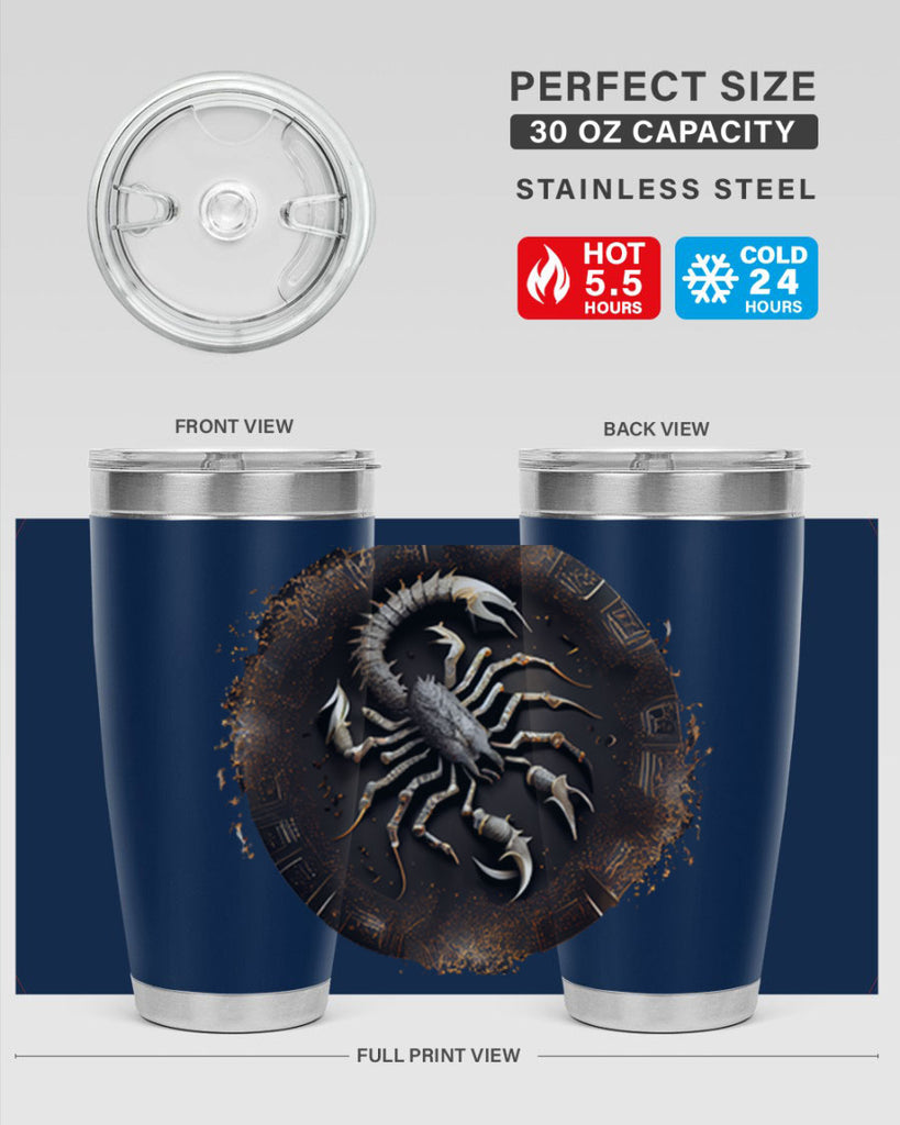Scorpius 467#- zodiac- Tumbler