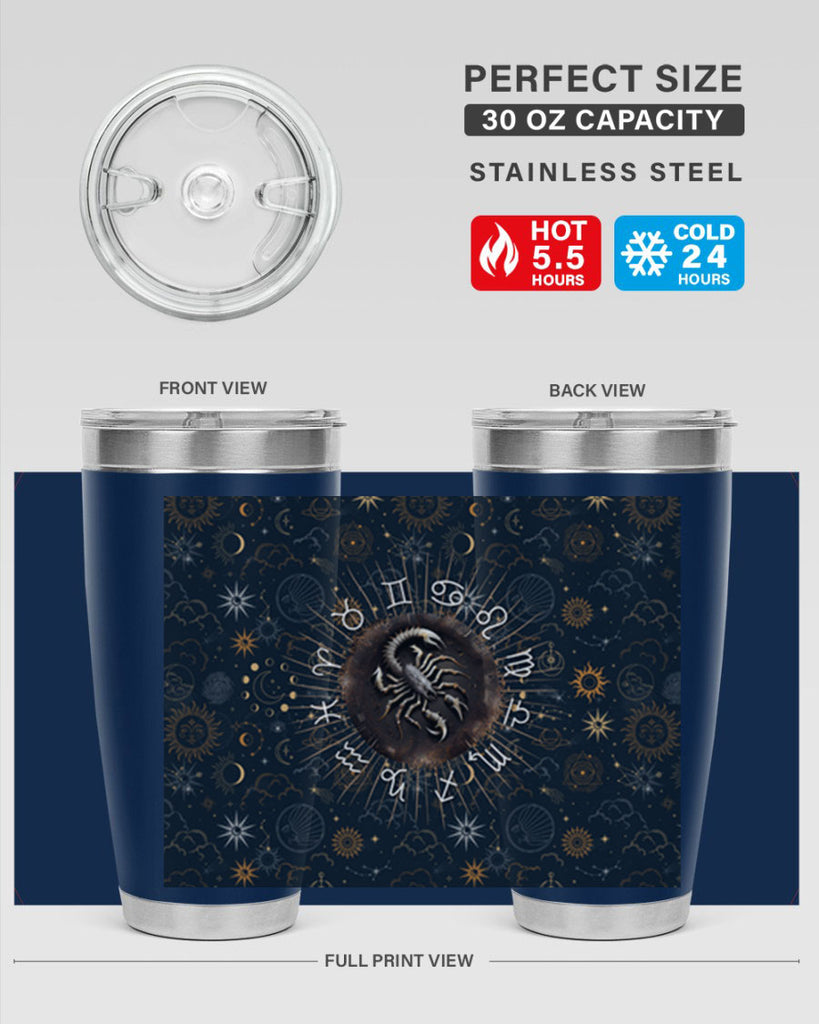 Scorpius Straight 466#- zodiac- Tumbler