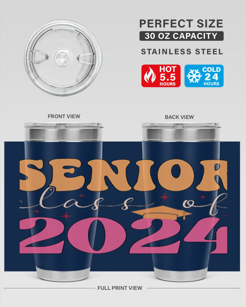 Senior class of 2024 17#- 12th grade- Tumbler