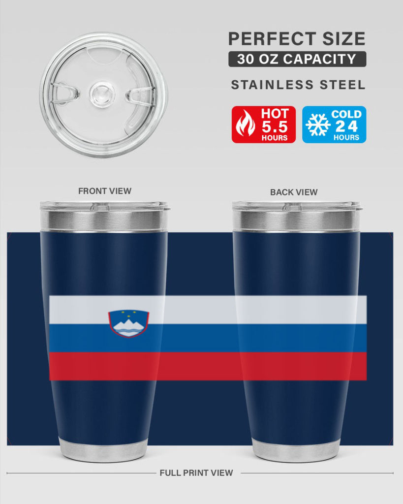 Slovenia 39#- world flags- Tumbler